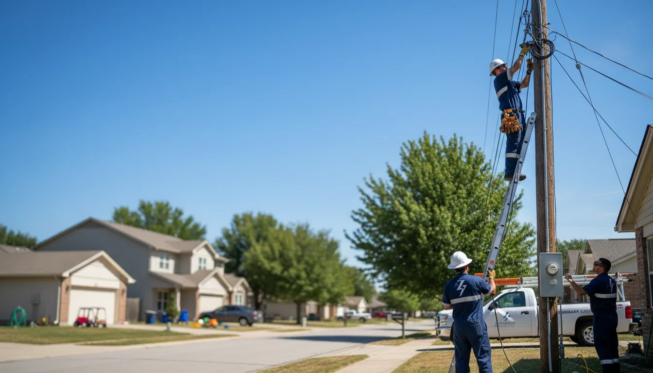 Residential electrician providing installation services in Cerulean, KY